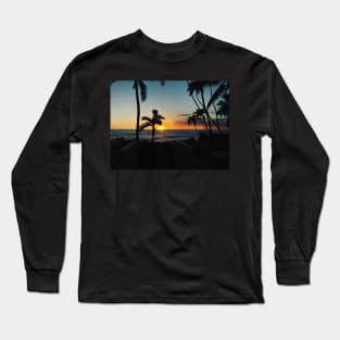 Diamond Head Beach Hotel Sunset Long Sleeve T-Shirt